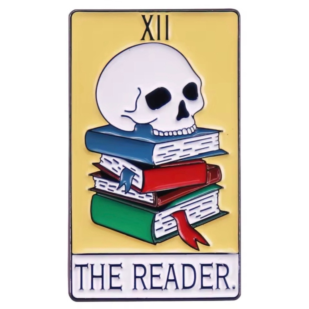 The Reader Tarot Card Enamel Pin